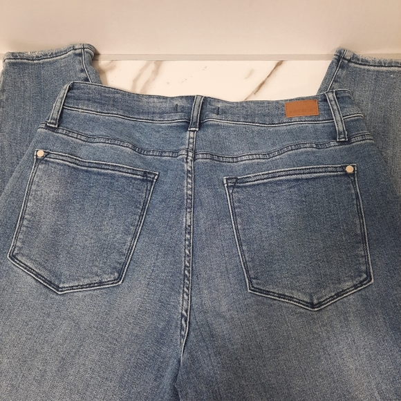 Judy Blue Jeans Womens 16W Blue High Rise Relaxed Fit Straight Leg JB88262 - Picture 5 of 15